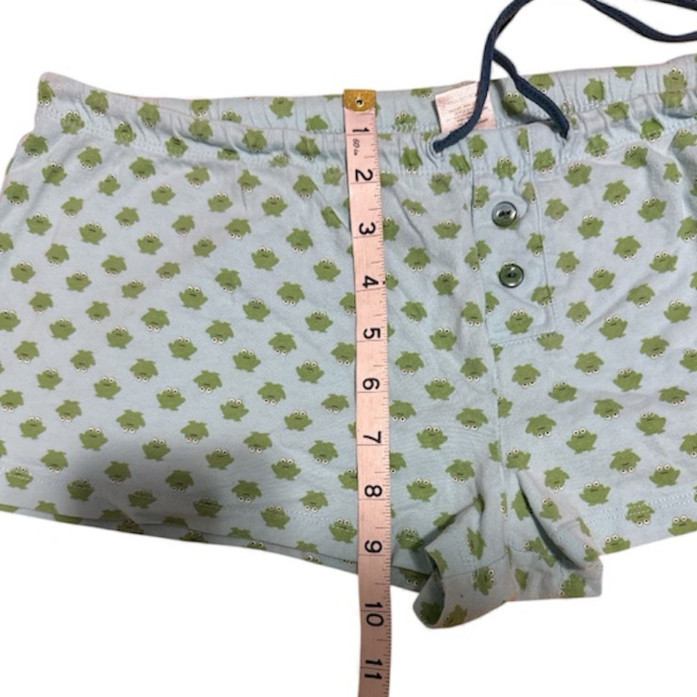 Tilt blue and green Frog pajama shorts - Picture 8 of 9